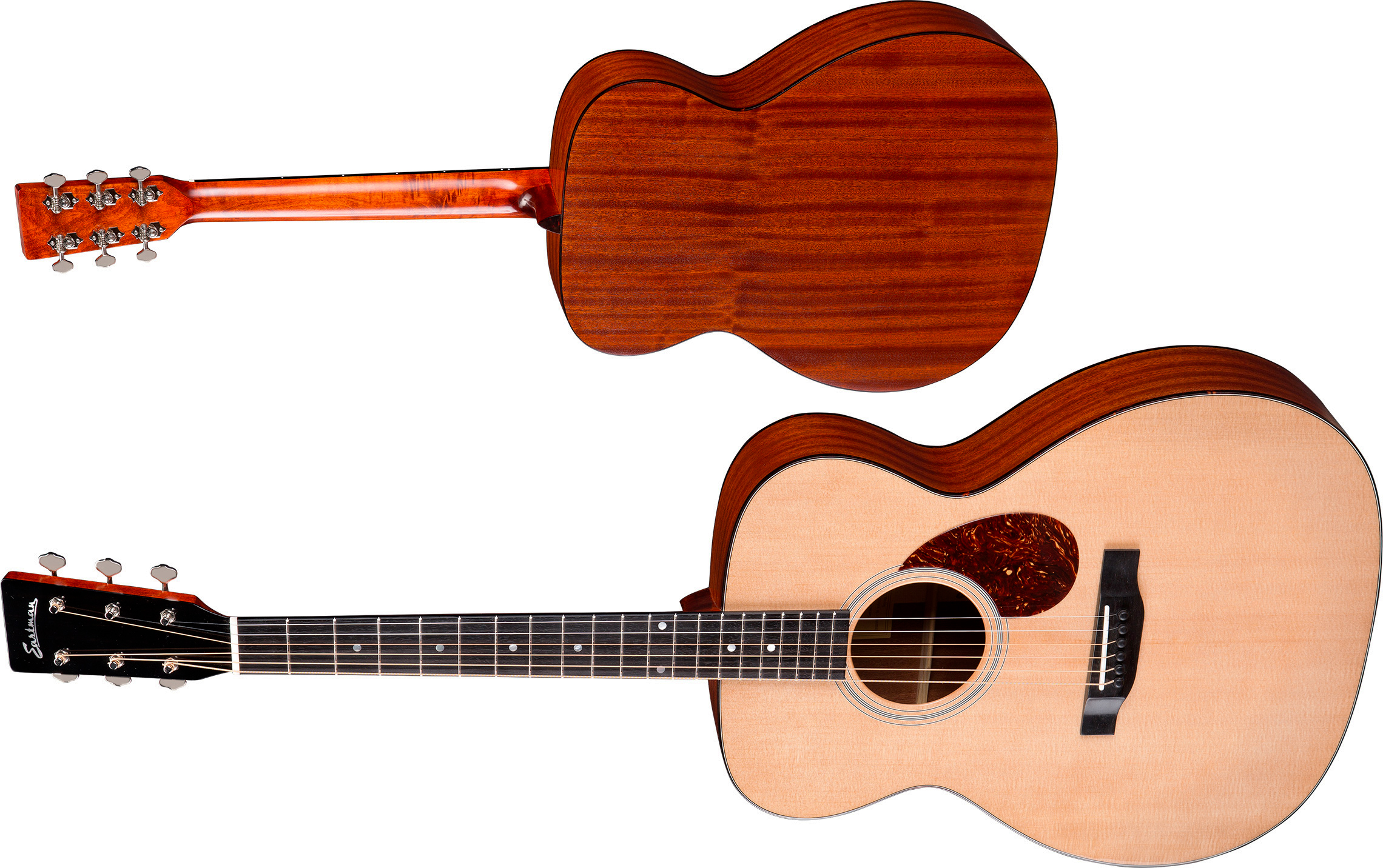 Eastman E1om Lh Orchestra Model Gaucher Shsc Epicea Sapele Eb - Truetone Satin Natural - Folk guitar - Variation 1