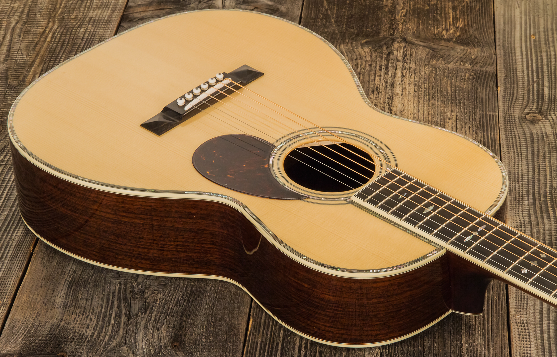 Eastman E40oo Traditional Epicea Adirondack Palissandre Eb +etui - Natural - Acoustic guitar & electro - Variation 2