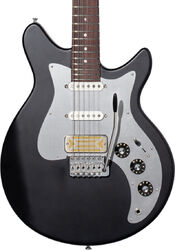 Retro rock electric guitar Eastman Fullertone DC '62 - Truetone satin moss black