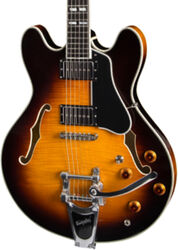 Semi-hollow electric guitar Eastman T486B Thinline Laminate - Sunburst
