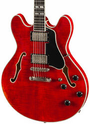 Semi-hollow electric guitar Eastman T59v Thinline Laminate - Red