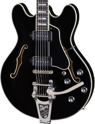 Semi-hollow electric guitar Eastman Thinline T64/TV Ltd - Truetone vintage gloss black