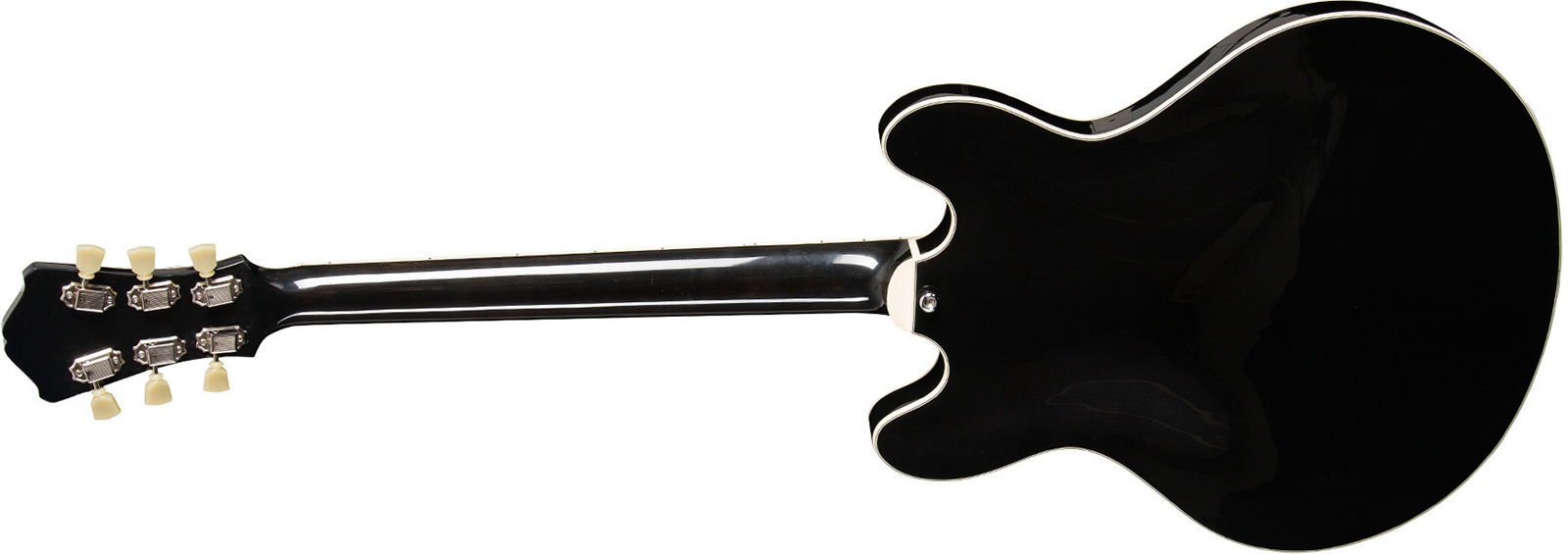 Eastman T486 Thinline 2h Seymour Duncan Ht Eb - Black - Semi-hollow electric guitar - Variation 1