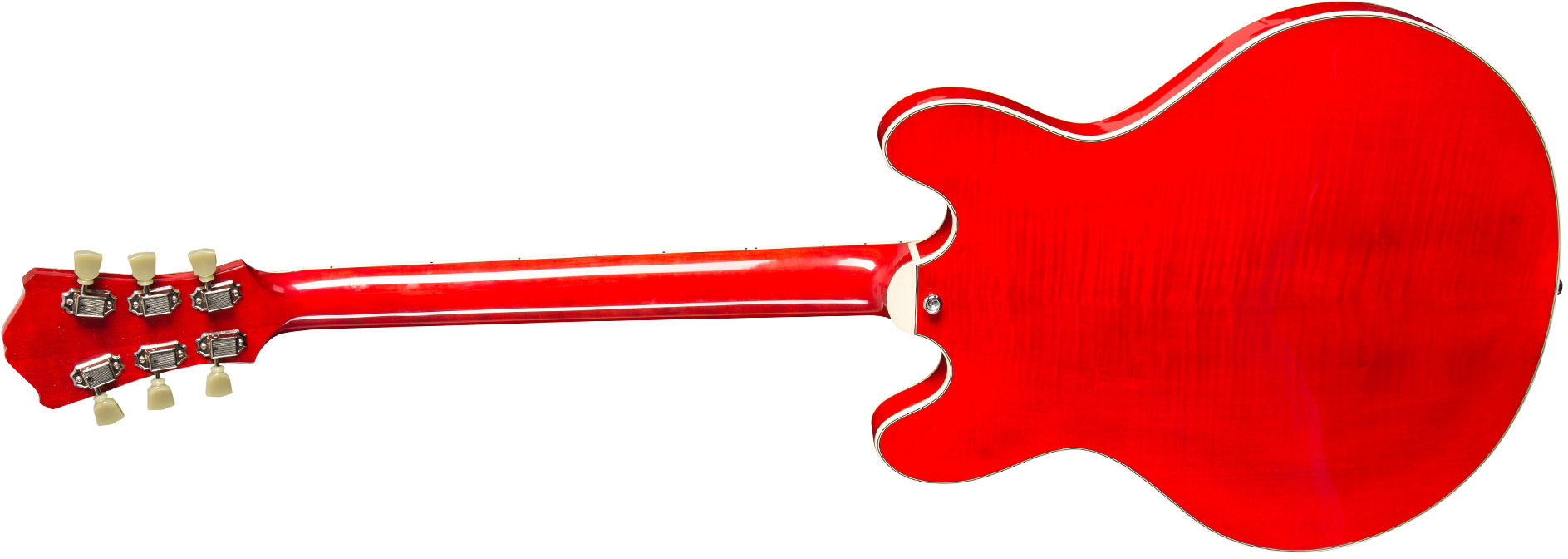 Eastman T486 Thinline Laminate Tout Erable Hh Seymour Duncan Ht Eb - Red - Semi-hollow electric guitar - Variation 1