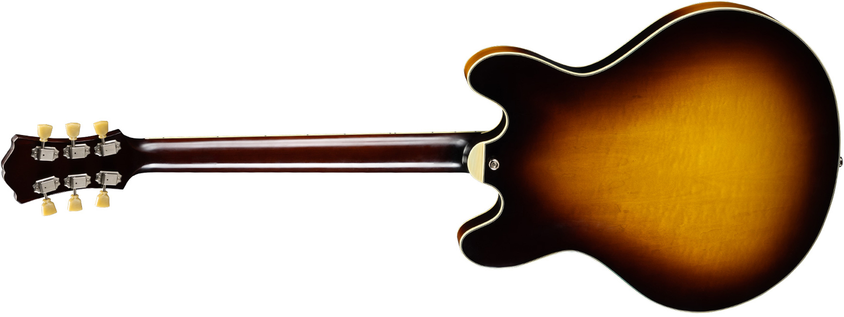 Eastman T60/tv Thinline 2s P90 Lollar Ht Eb - Truetone Gloss Sunburst - Semi-hollow electric guitar - Variation 1