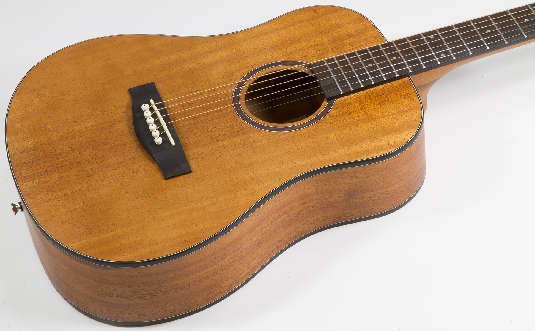 Eastone Bg100-nat Mini Dreadnought Tout Acajou - Natural Satin - Travel acoustic guitar - Variation 1