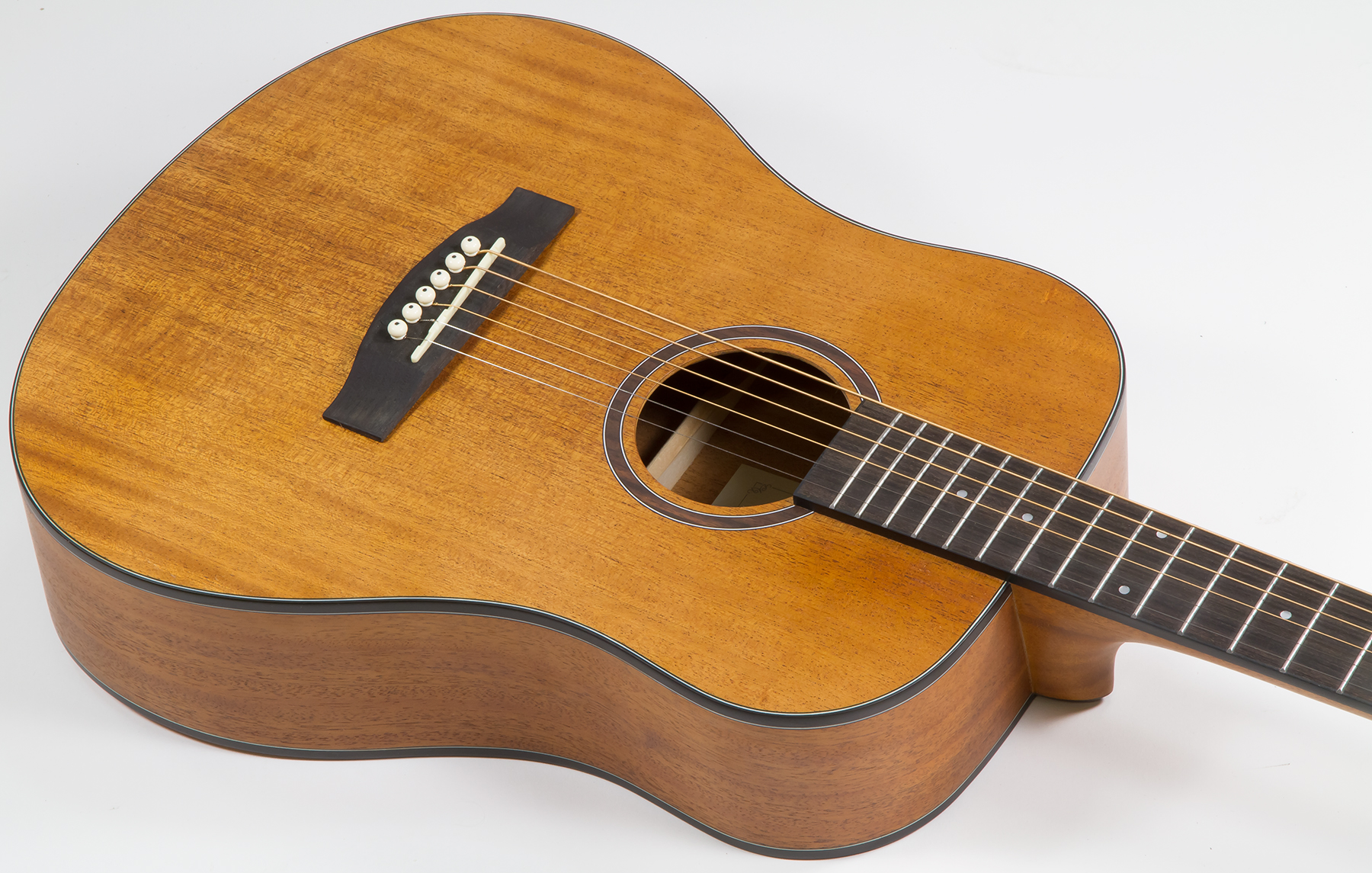 Eastone Bg100-nat Mini Dreadnought Tout Acajou - Natural Satin - Travel acoustic guitar - Variation 2