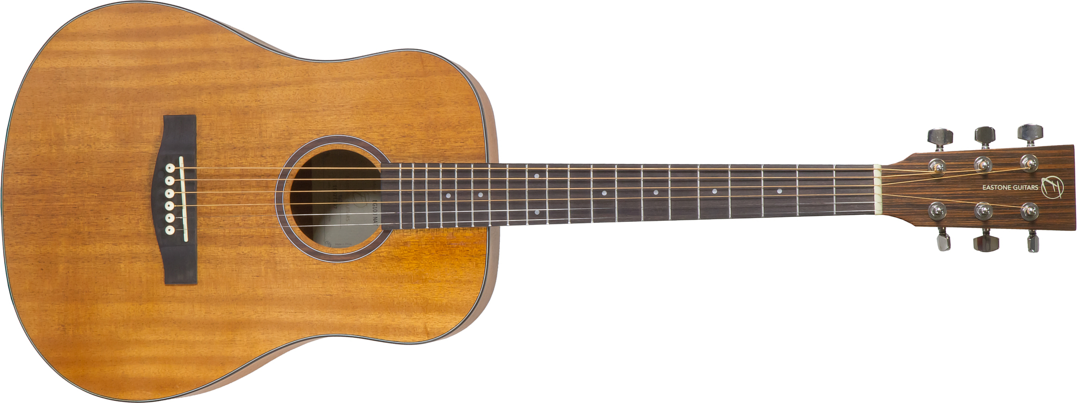 Eastone Bg100-nat Mini Dreadnought Tout Acajou - Natural Satin - Travel acoustic guitar - Main picture