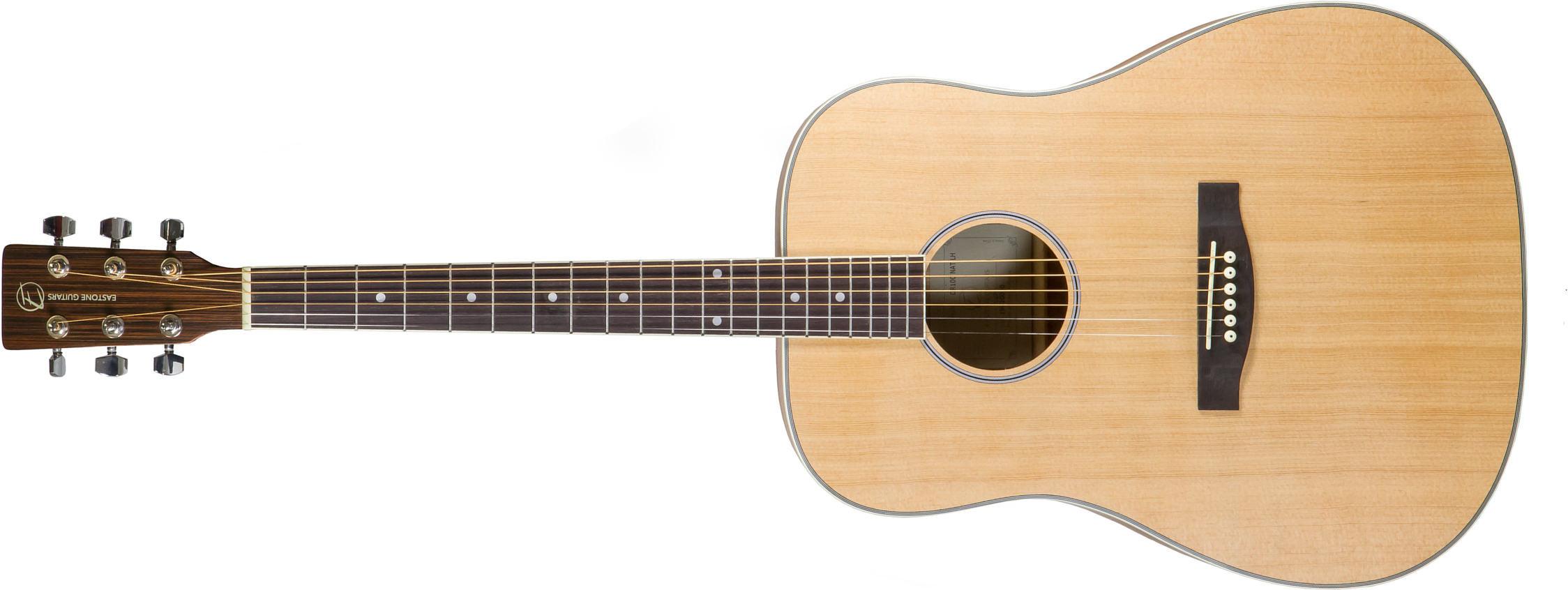 Eastone Dr100-nat Lh Gaucher Dreadnought Epicea Okoume - Natural Satin - Acoustic guitar & electro - Main picture