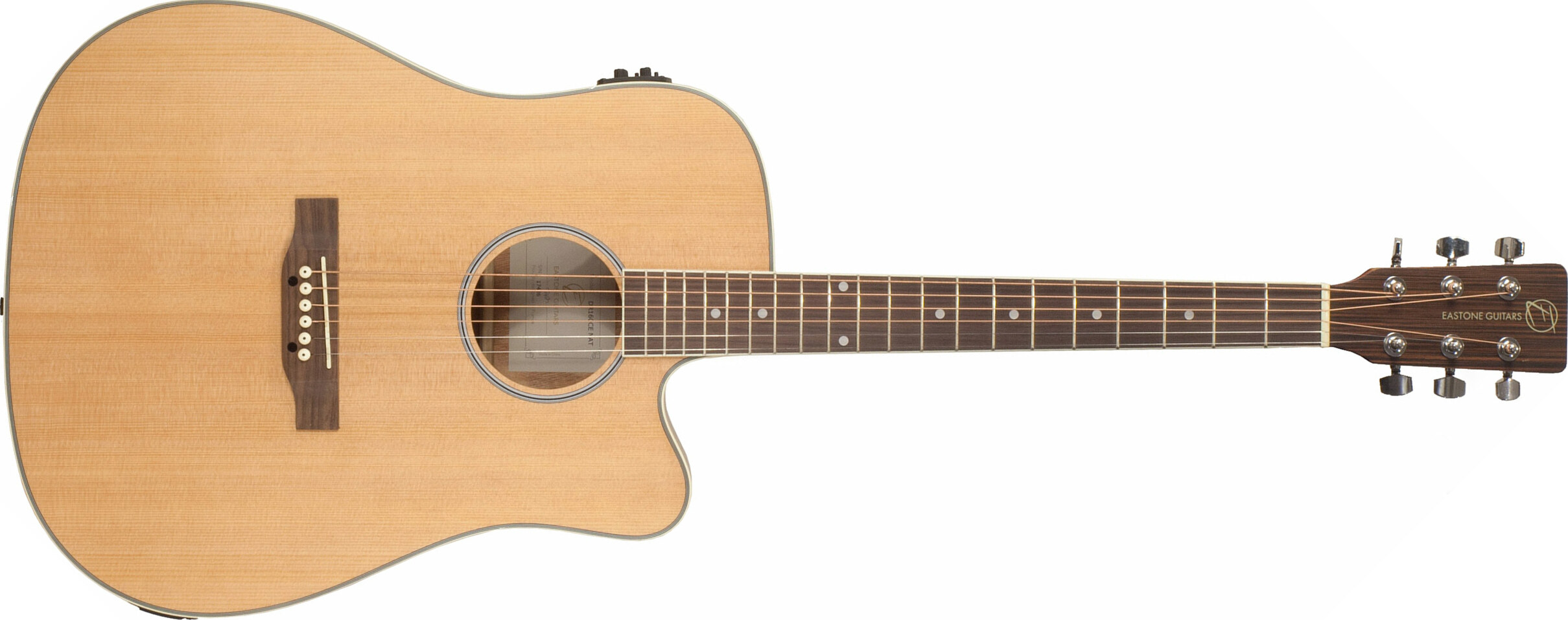 Eastone Dr160ce-nat Dreadnought Cw Epicea Wenge - Natural - Electro acoustic guitar - Main picture