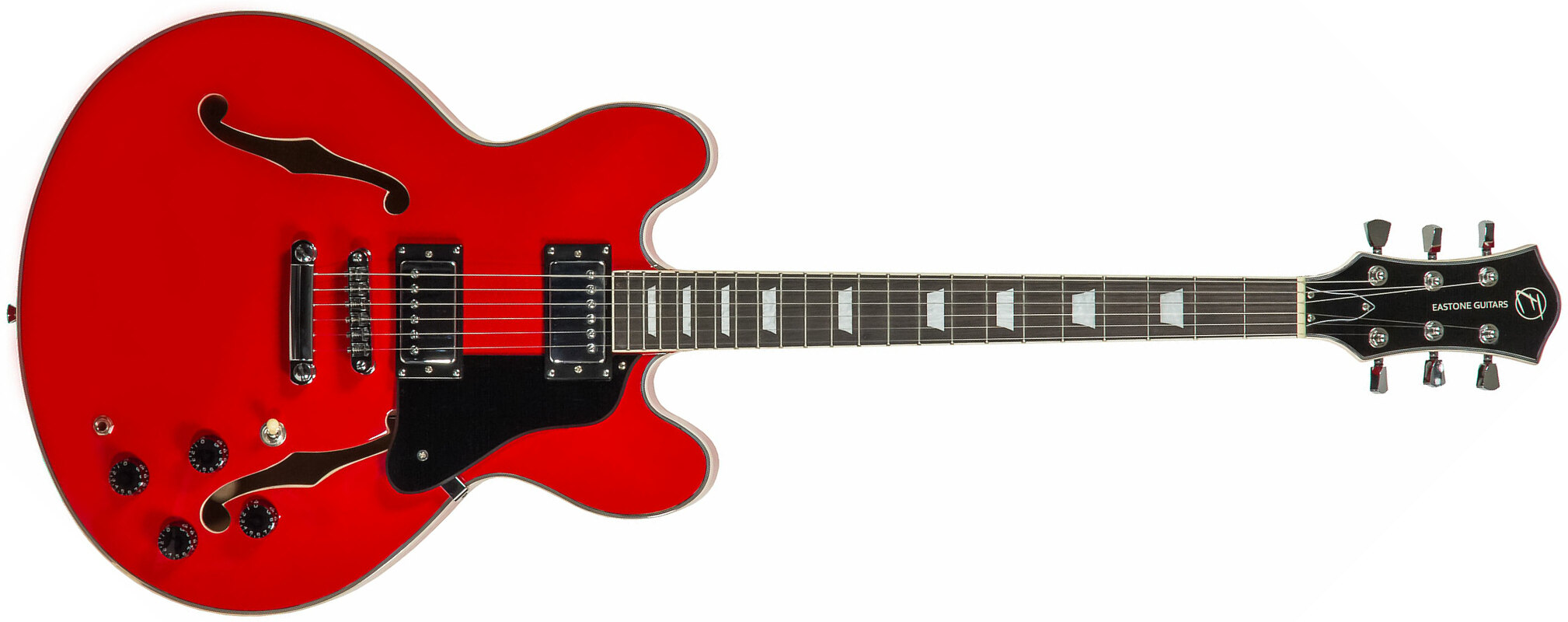 Eastone Gj70 Hh Ht Pur - Red - Semi-hollow electric guitar - Main picture