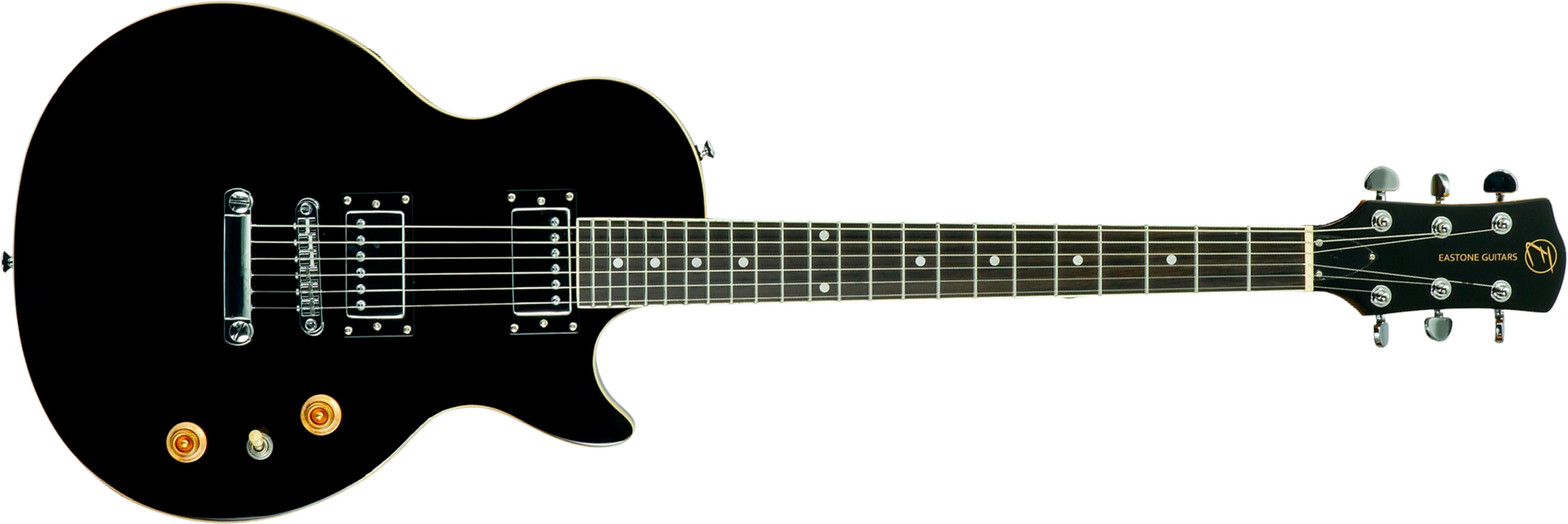 Eastone Lp70-blk 2h Ht Rw - Black - Single cut electric guitar - Main picture