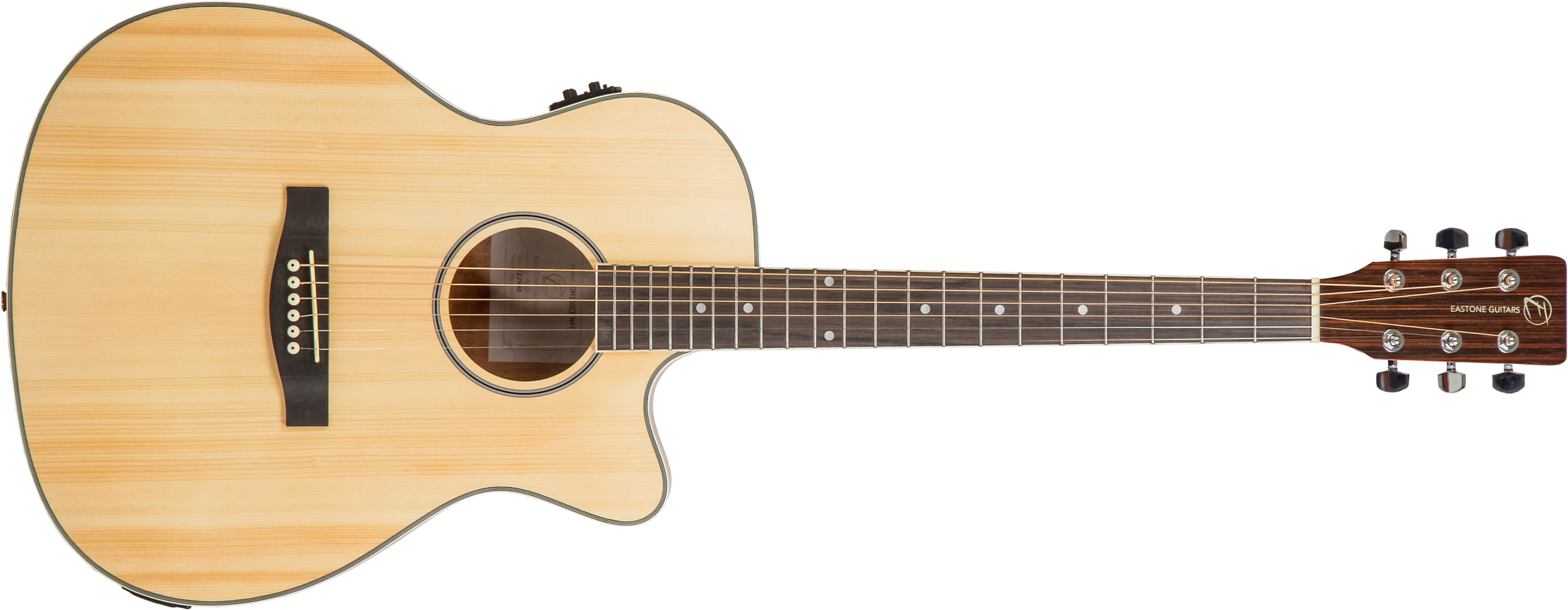 Eastone Om100ce-nat Orchestra Model Cw Epicea Okuman - Natural Satin - Electro acoustic guitar - Main picture