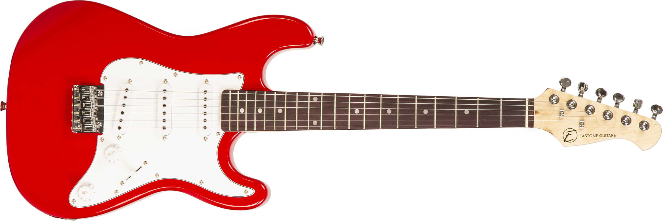 Eastone Str Mini Sss Ht Pur - Red - Electric guitar for kids - Main picture