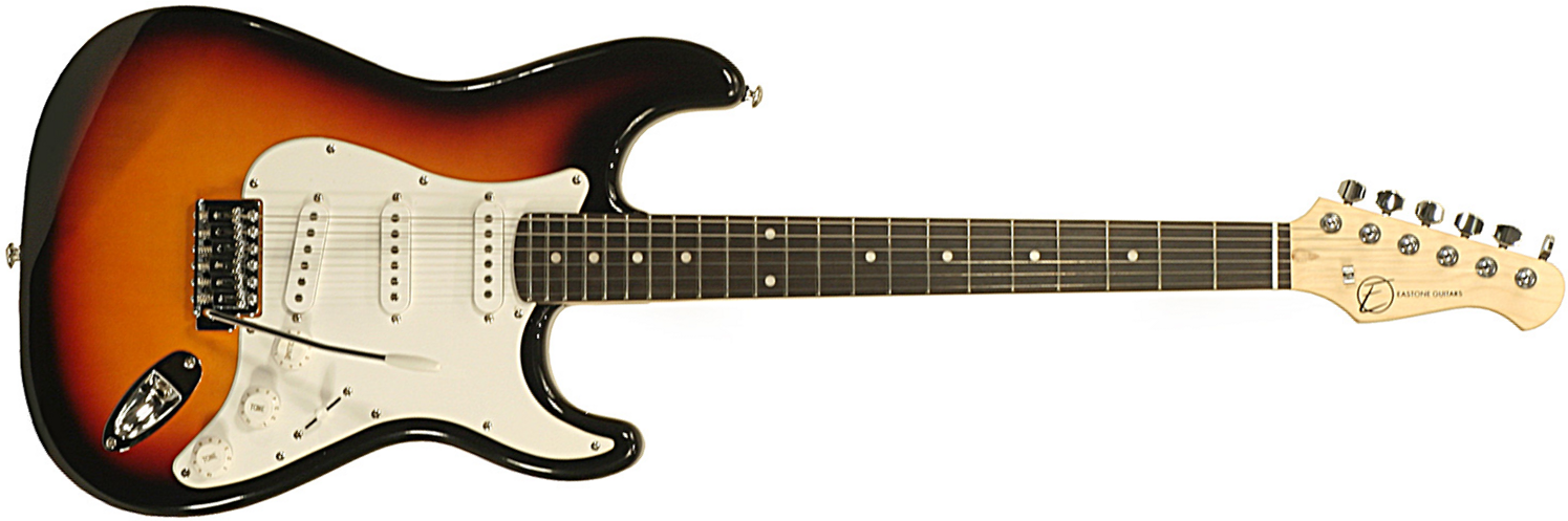 Eastone Str70-3ts 3s Pur - 3-tone Sunburst - Str shape electric guitar - Main picture
