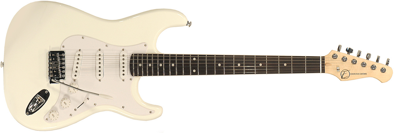 Eastone Str70-wht 3s Pur - Ivory - Str shape electric guitar - Main picture