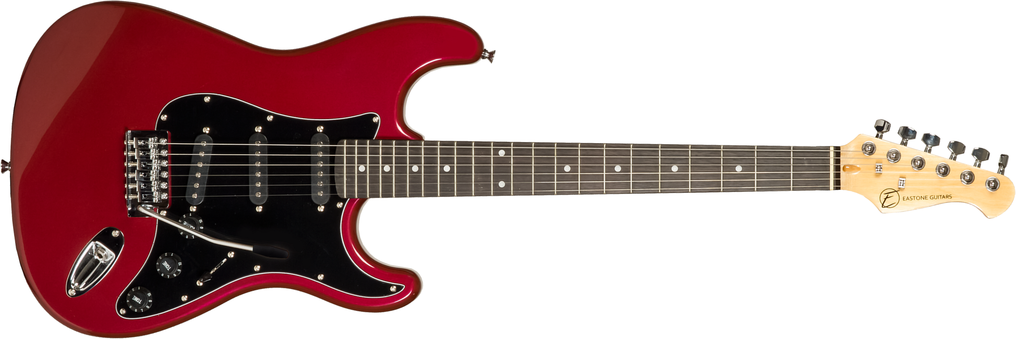 Eastone Str70t 3s Trem Pur - Dark Red - Str shape electric guitar - Main picture