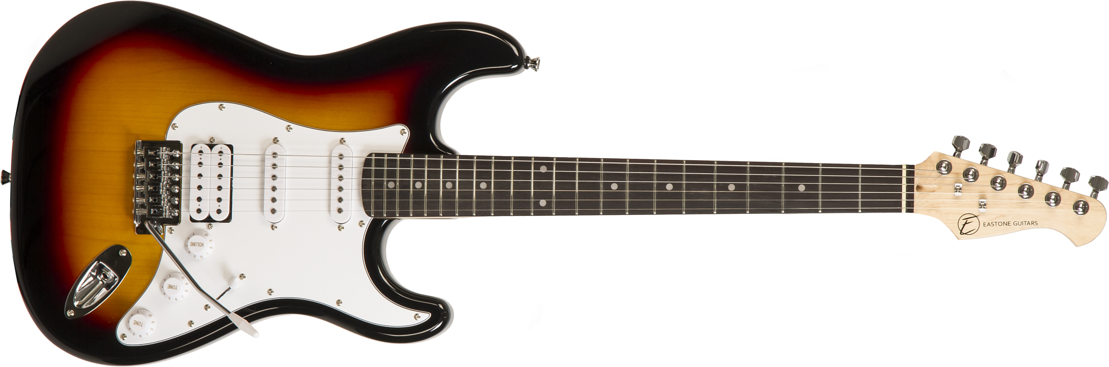 Eastone Str80t 3ts Hss Trem Pur - Sunburst - Str shape electric guitar - Main picture