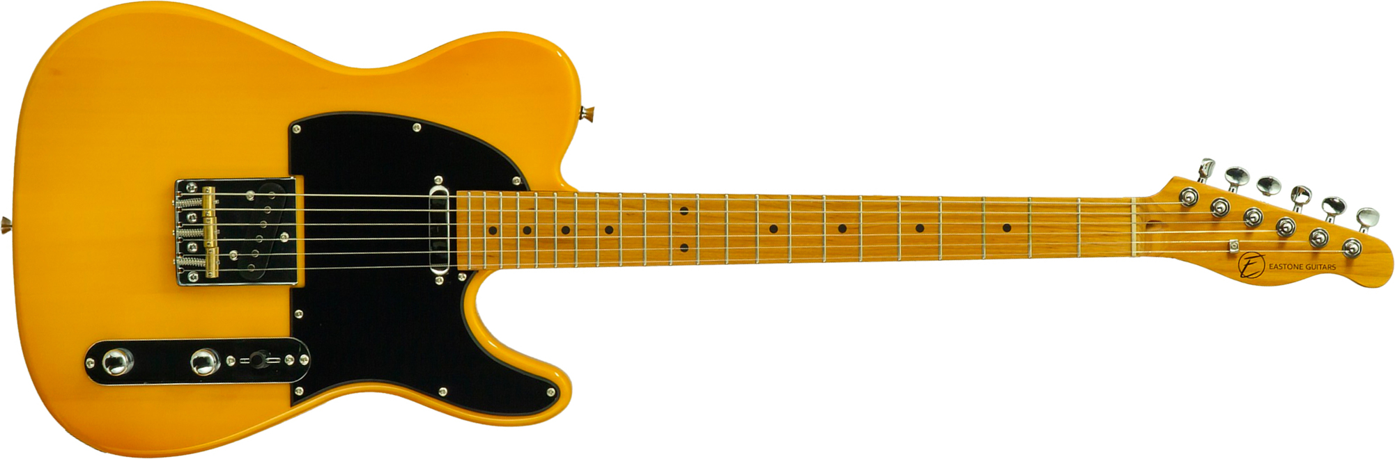 Eastone Tl100r-bts-mn 2s Ht Mn - Butterscotch - Tel shape electric guitar - Main picture