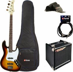 Electric bass set Eastone JAB +Ashdown Studio Tour Bus +Accessoires - 3 tone sunburst