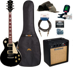 Electric guitar set Eastone LP100 +Blackstar Debut 10E +Accessories - black