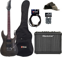 Electric guitar set Eastone METDC +Blackstar Id Core Stereo 10 V3 +Accessories - Black satin