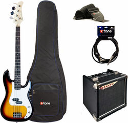 Electric bass set Eastone PRB +Ashdown Studio Tour Bus +Accessoires - 3 tone burst