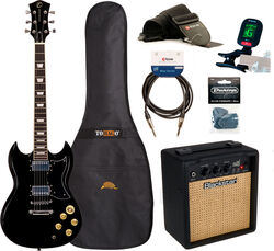 Electric guitar set Eastone SDC70 +Blackstar Debut 10E +Accessories - Black