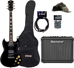 Electric guitar set Eastone SDC70 +Blackstar Id Core Stereo 10 V3 +Accessoires - Black