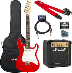 Electric guitar set Eastone STR Mini +Marshall MG10G +Accessories - Red
