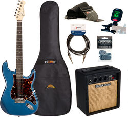 Electric guitar set Eastone STR70 +Blackstar Debut 10E +Accessories - Purple blue