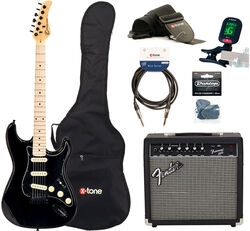 Electric guitar set Eastone STR70 GIL +Fender Frontman 20G +Accessories - Black