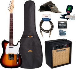 Electric guitar set Eastone TL70 +Blackstar Debut 10E +Accessories - 3 tone sunburst