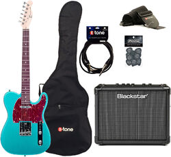 Electric guitar set Eastone TL70 +Blackstar Id Core Stereo 10 V3 +Accessories - Metallic light blue