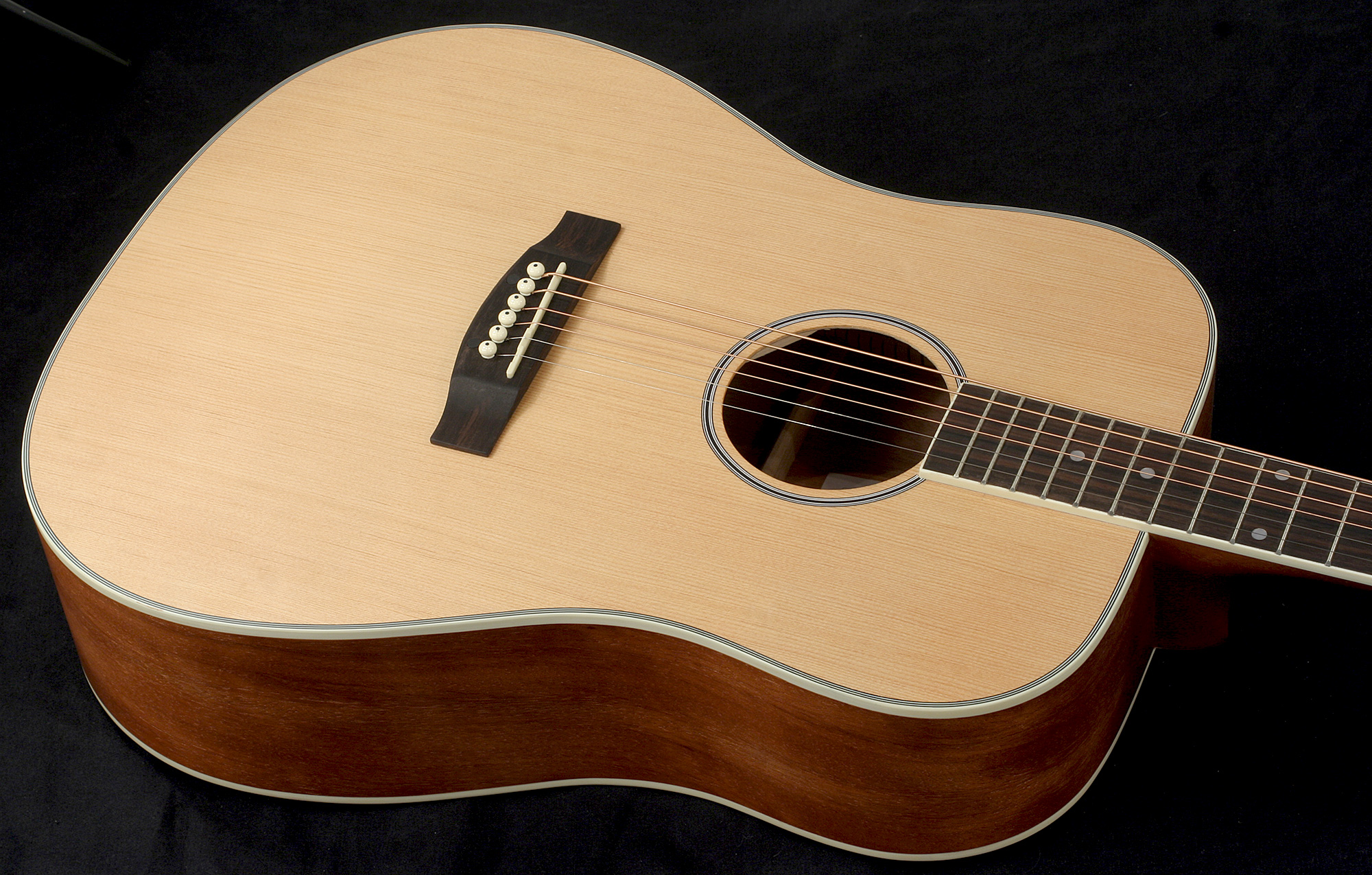 Eastone Dr100-nat Dreadnought Epicea Okoume - Natural - Acoustic guitar & electro - Variation 2