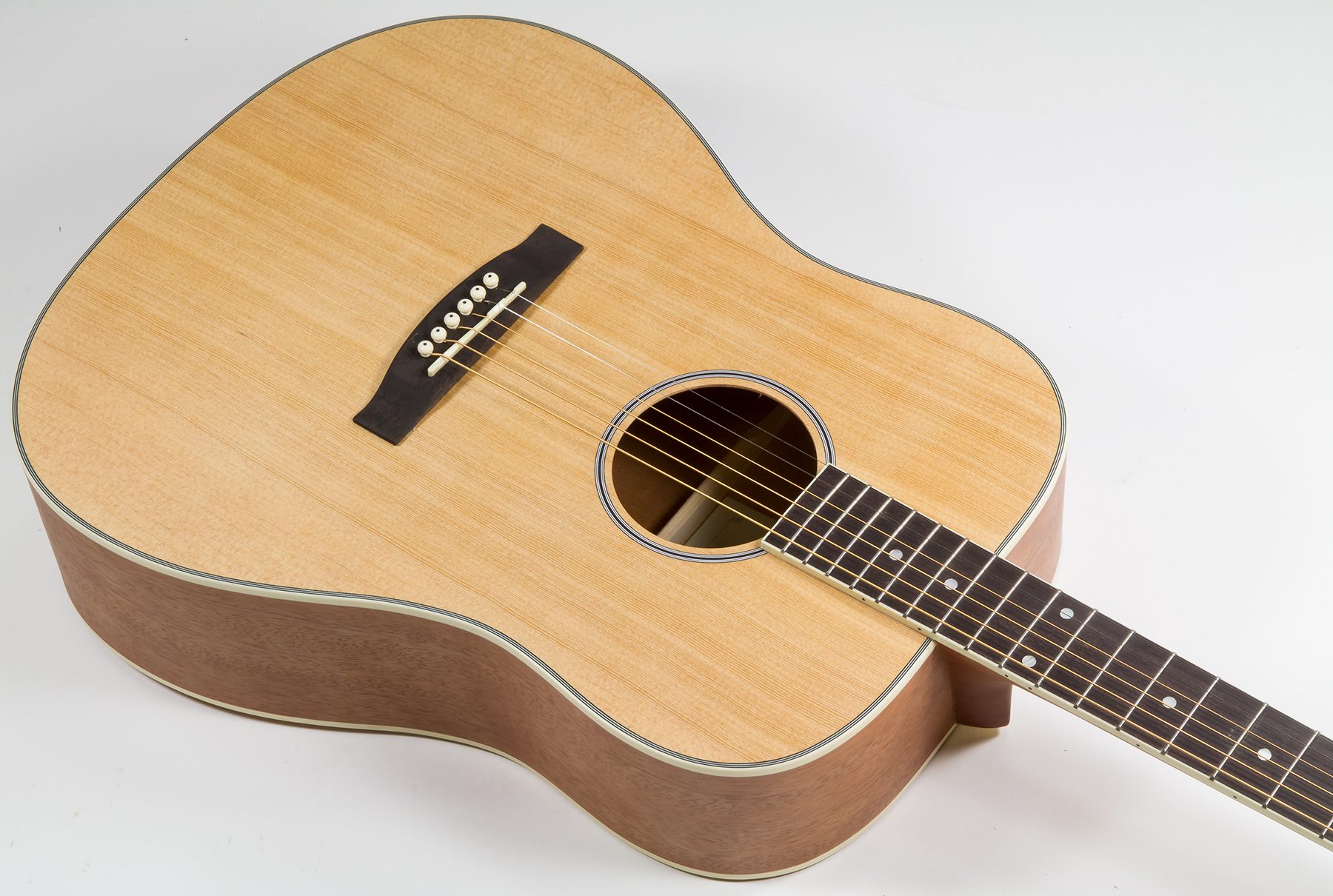 Eastone Dr100-nat Lh Gaucher Dreadnought Epicea Okoume - Natural Satin - Acoustic guitar & electro - Variation 2