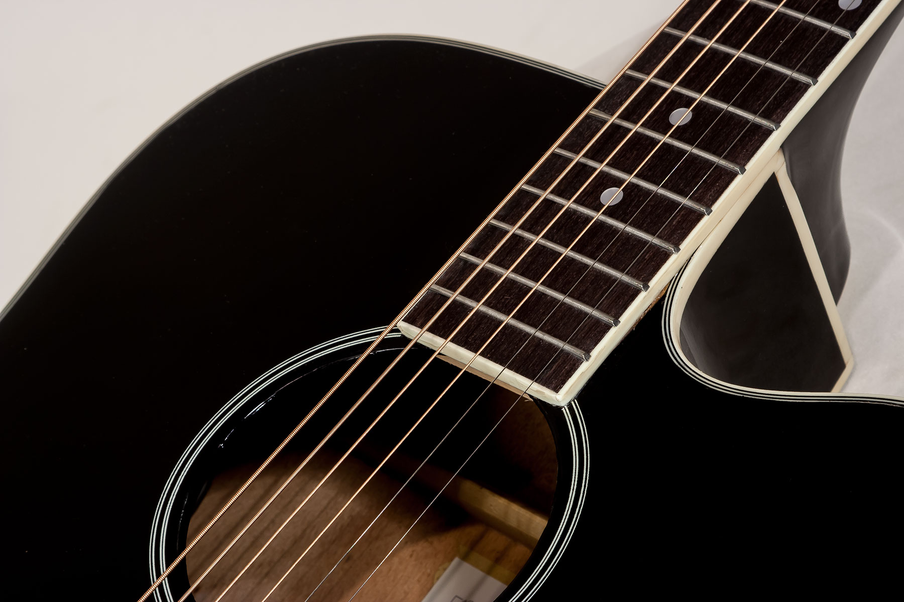 Eastone Dr100ce-blk Dreadnought Cw Epicea Okuman - Black - Electro acoustic guitar - Variation 2