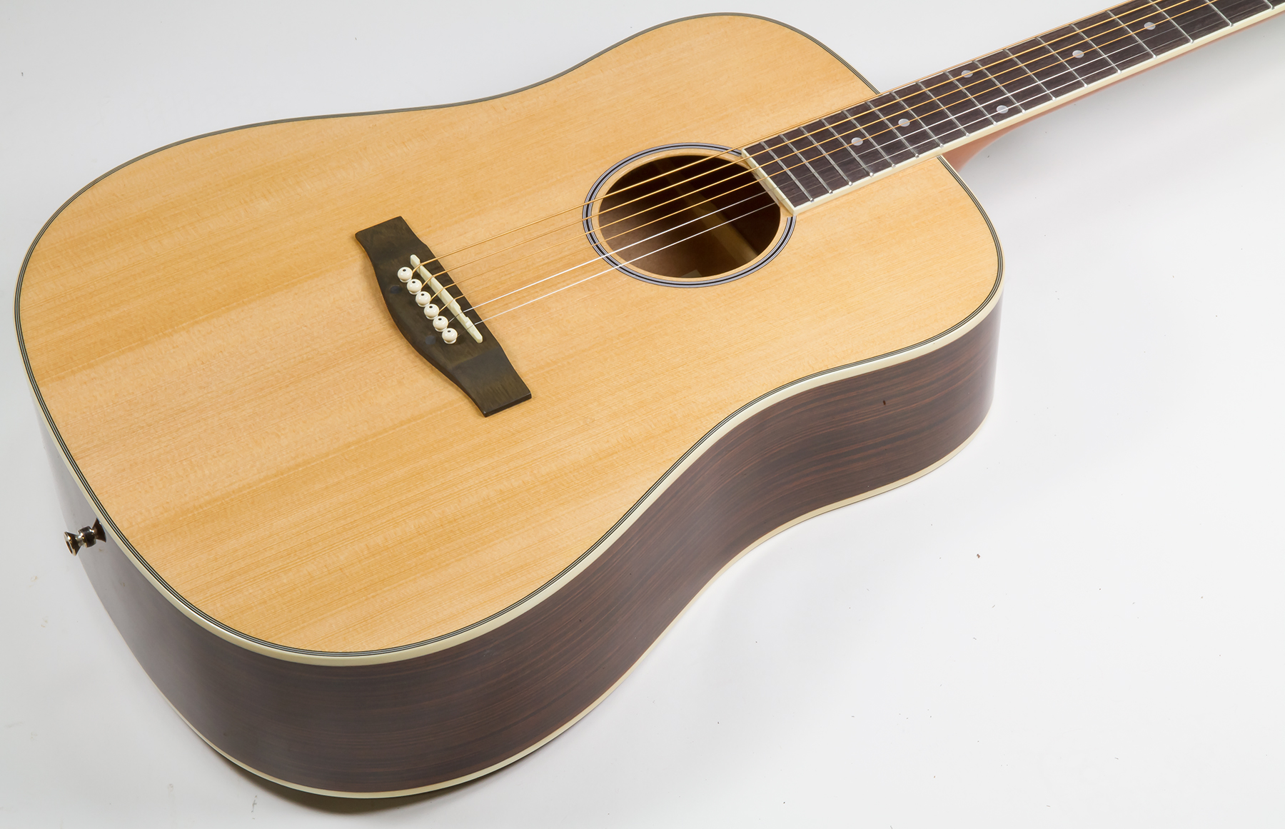 Eastone Dr160-nat-g Dreadnought Cw Epicea Wenge - Natural Gloss - Acoustic guitar & electro - Variation 1