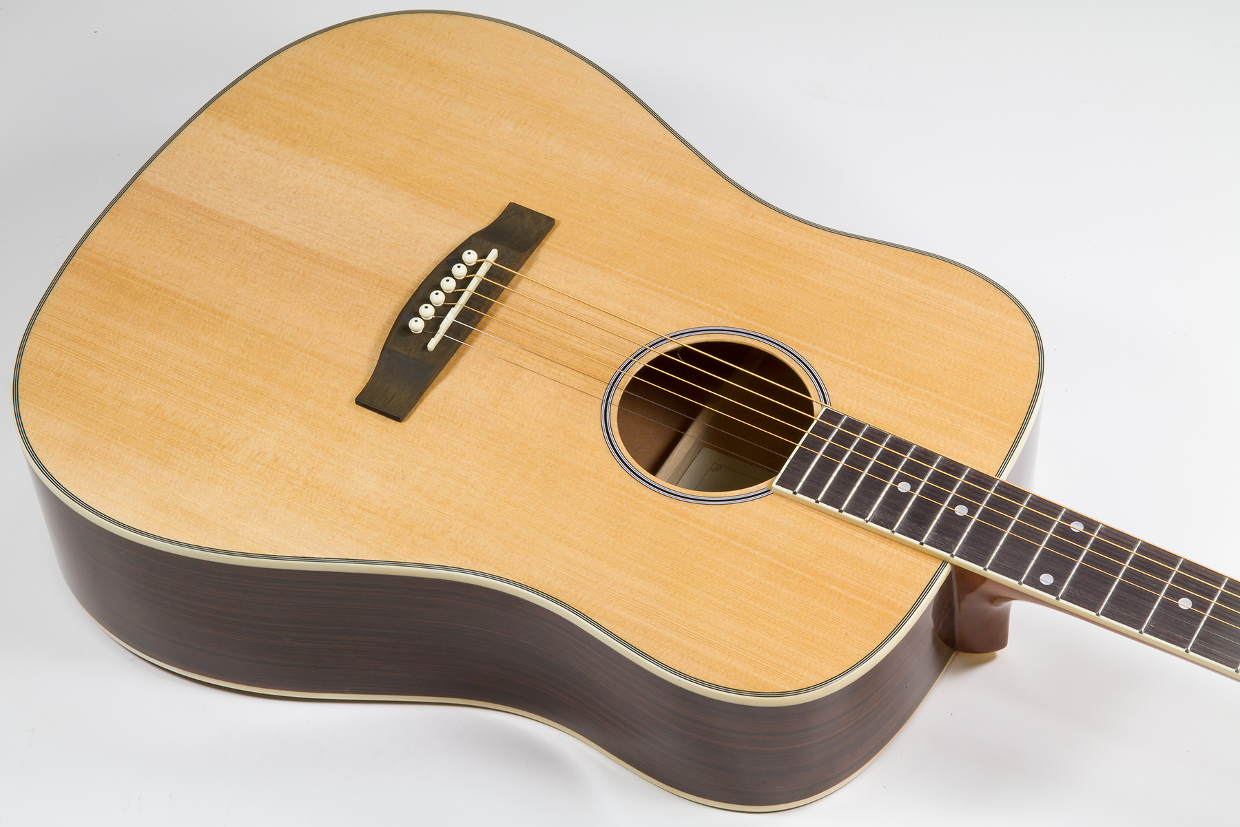 Eastone Dr160-nat-g Dreadnought Cw Epicea Wenge - Natural Gloss - Acoustic guitar & electro - Variation 2
