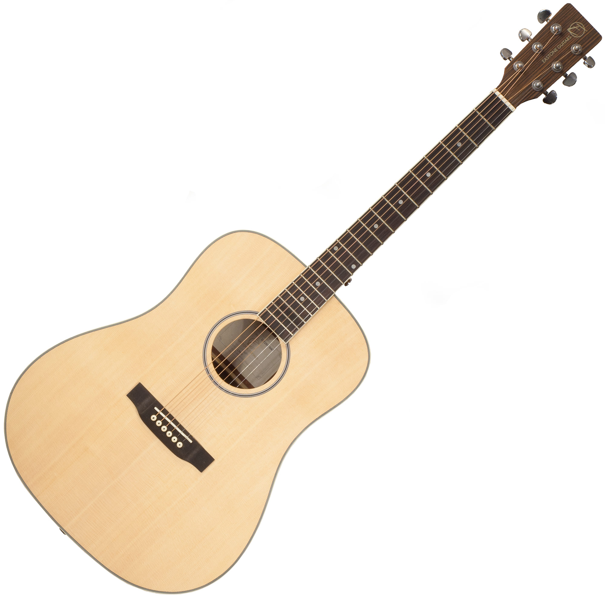 Eastone Dr260-nat +housse X-tone 2003 +accordeur +capo +stand - Natural - Acoustic guitar set - Variation 1