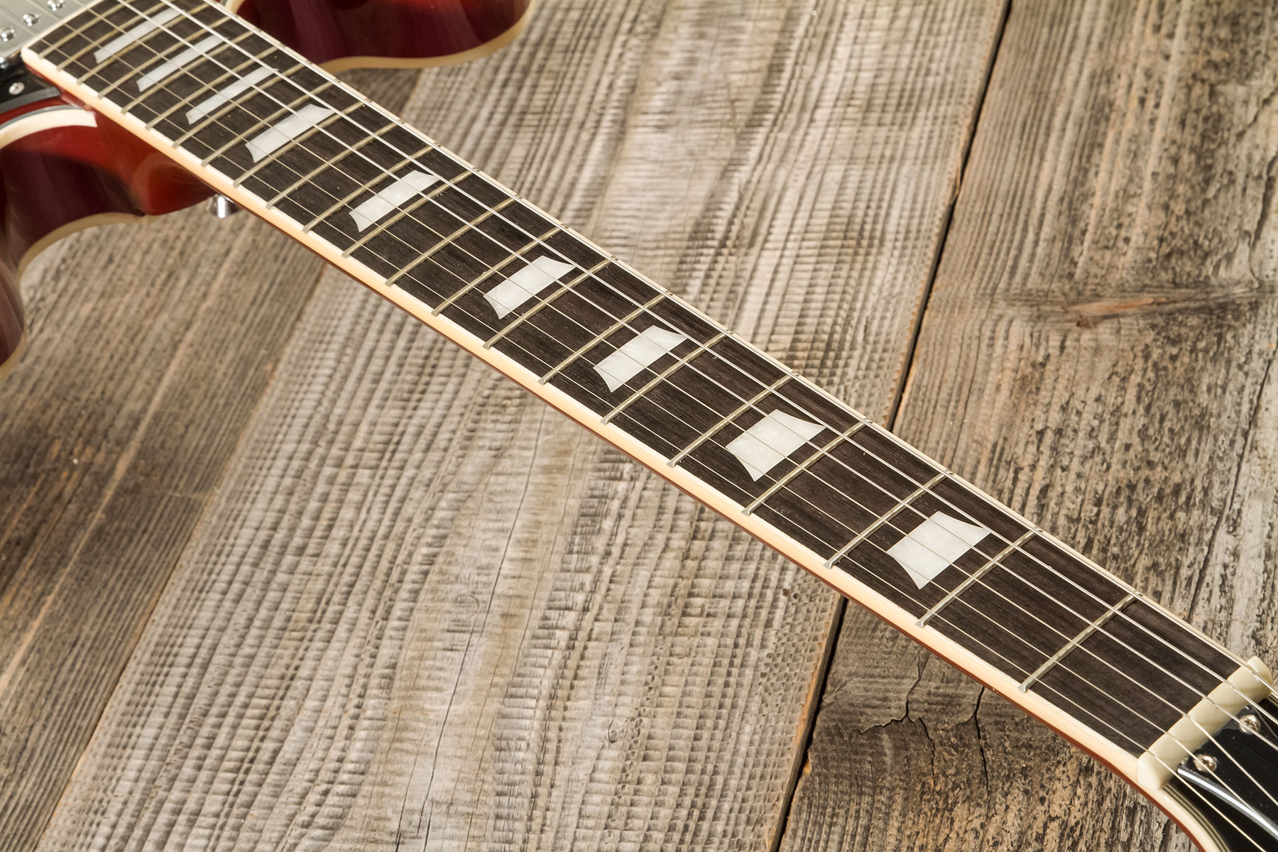 Eastone Gj70-win - Wine - Semi-hollow electric guitar - Variation 5