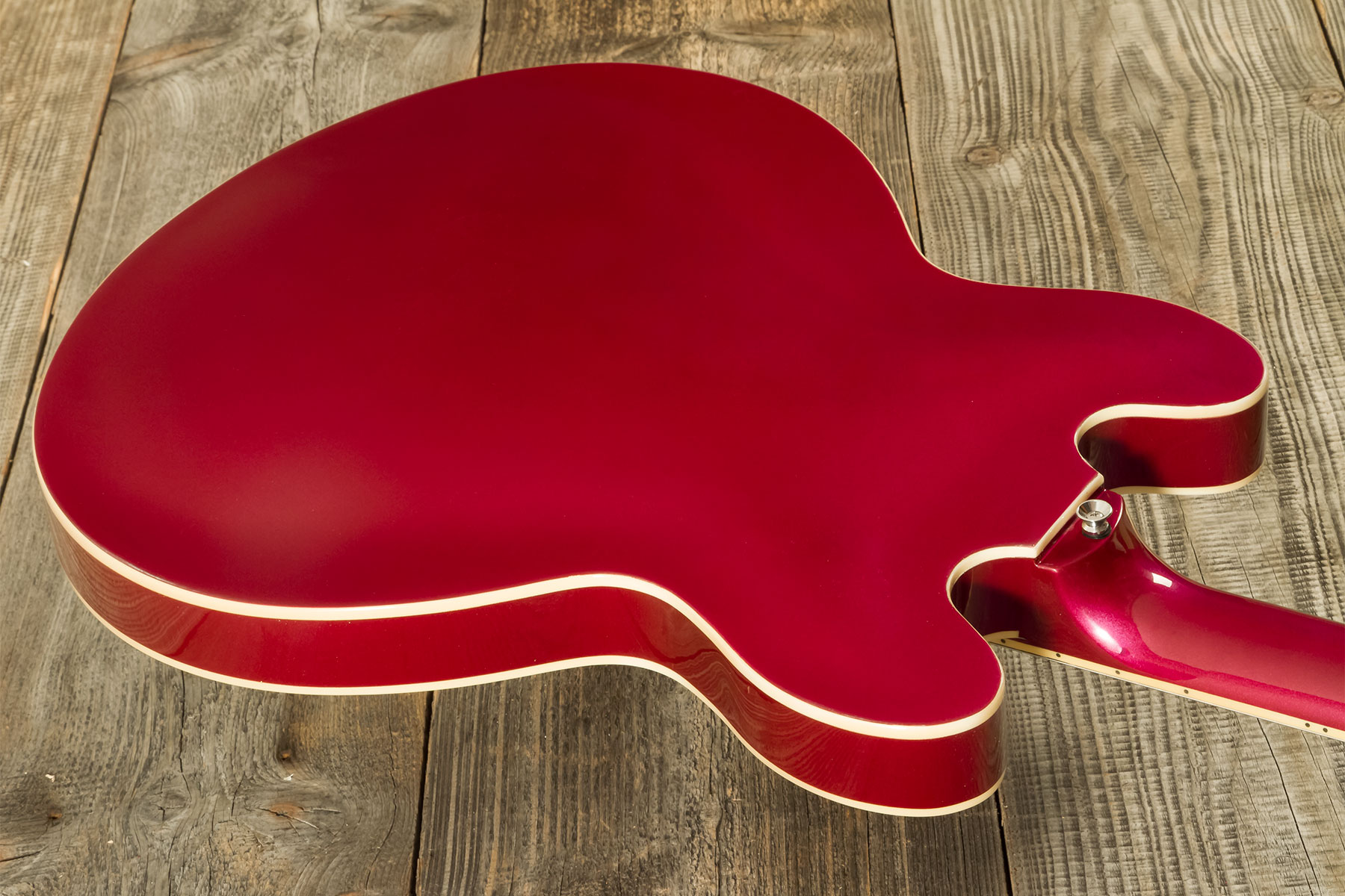 Eastone Gj70-win - Wine - Semi-hollow electric guitar - Variation 6