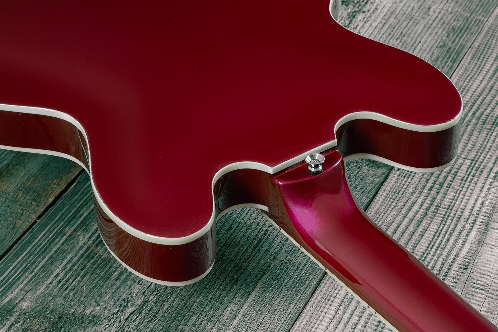 Eastone Gj70-win - Wine - Semi-hollow electric guitar - Variation 17