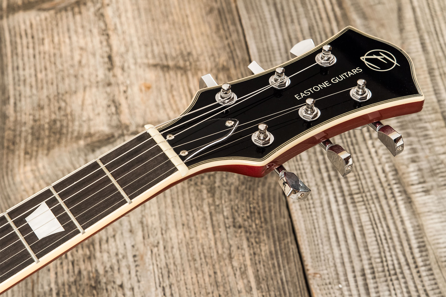 Eastone Gj70-win - Wine - Semi-hollow electric guitar - Variation 7