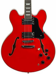 Semi-hollow electric guitar Eastone GJ70 - Red