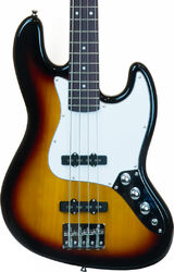 Solid body electric bass Eastone JAB (PUR) - 3 tone sunburst