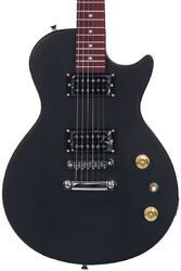 Single cut electric guitar Eastone LPL70 - Black satin