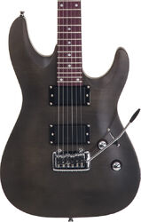 Str shape electric guitar Eastone METDC - Black satin