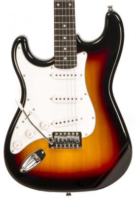 Solid body electric guitar Eastone STR70T 3TS Left Hand (PUR) - Sunburst