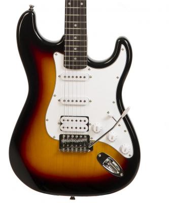 Solid body electric guitar Eastone STR80T 3TS (PUR) - Sunburst